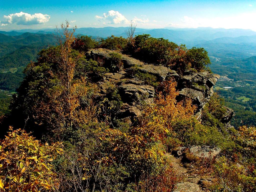 The Pinnacle. Seen from just above, the park's namesake stands out as a unique geographic feature.