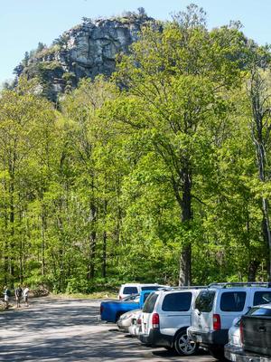 Cliffs above Table Rock Parking Lot Cliffs above Table Rock Parking Lot