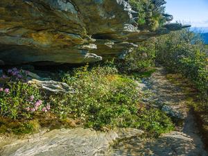 Rock Overhang along Table Rock Trail Rock Overhang along Table Rock Trail
