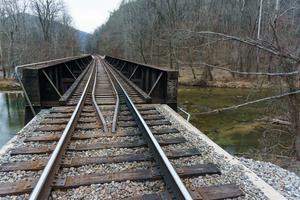 Rail Bridge over Big Laurel Creek Rail Bridge over Big Laurel Creek