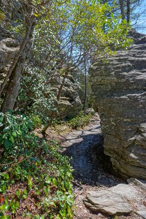 Table Rock Trail Through Cleft Table Rock Trail Through Cleft